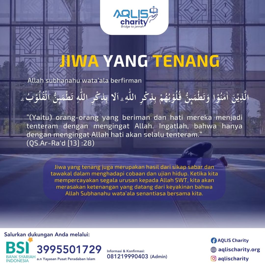 JIWA YANG TENANG