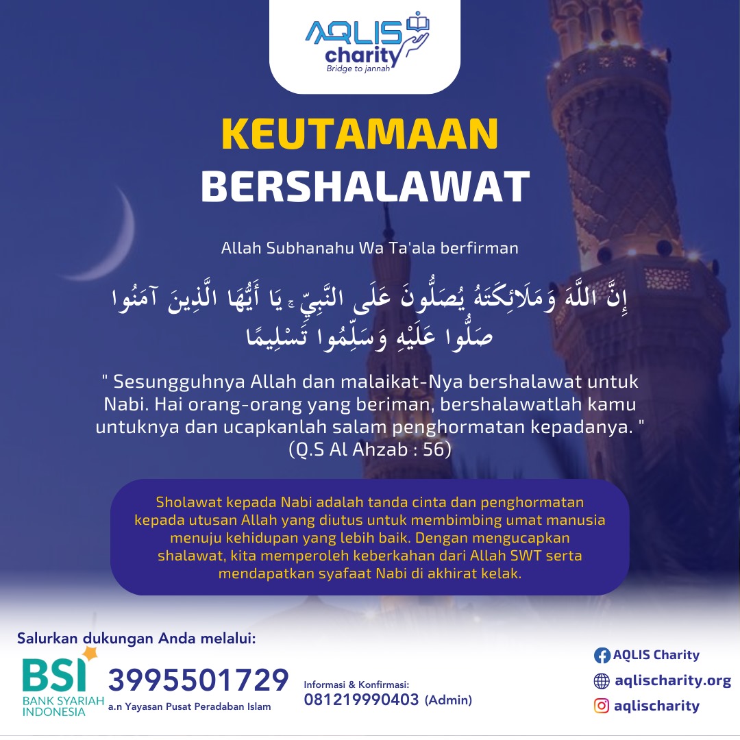 KEUTAMAAN BERSHALAWAT