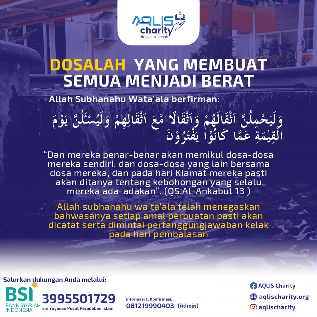 DOSALAH YANG MEMBUAT SEMUA MENJADI BERAT